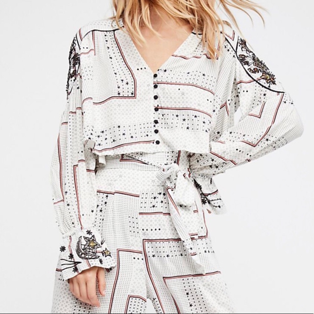 NWT Free People Stairway to the Moon Top (Size S)
